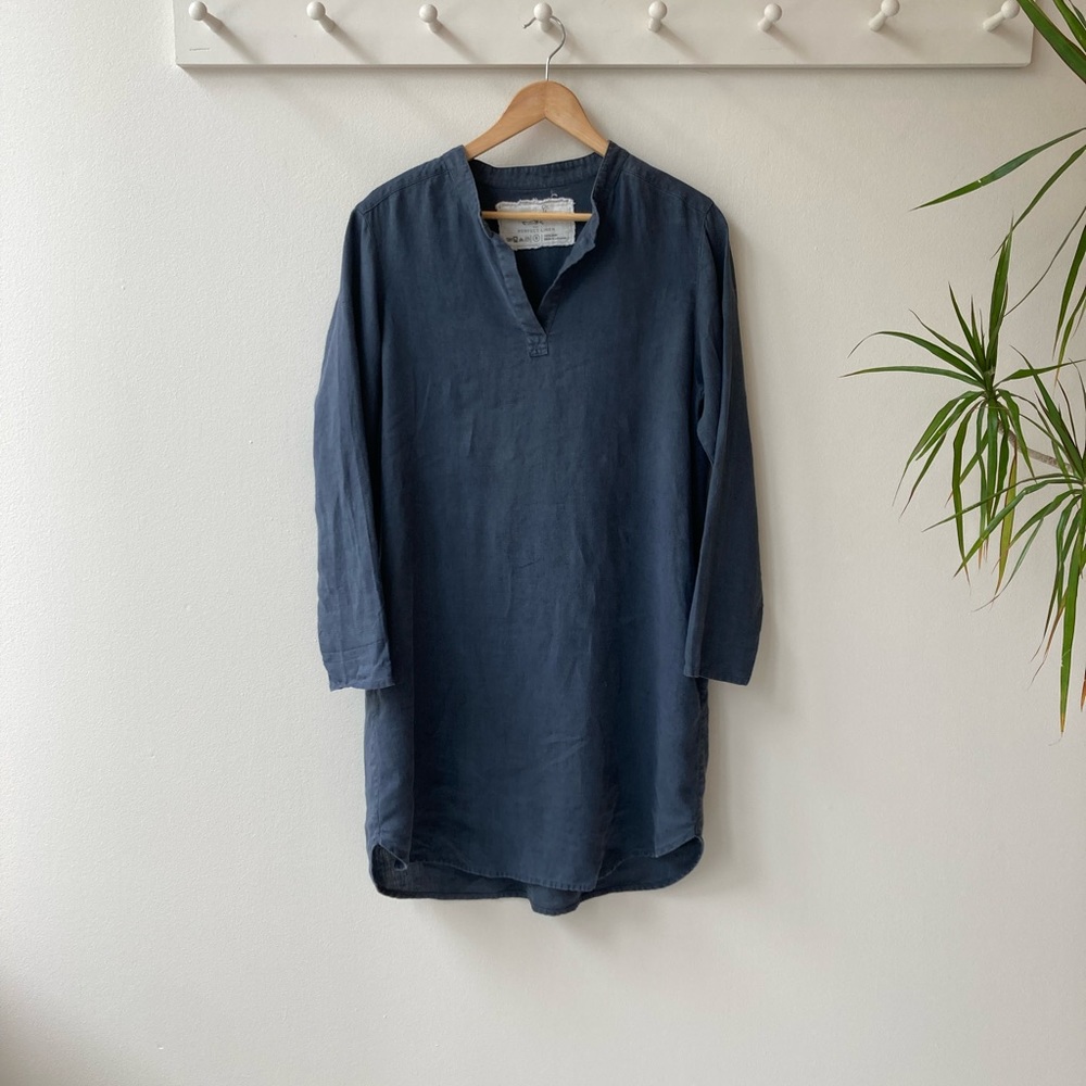 Not Perfect Linen Slate Tunic - Size S